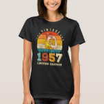 65 Year Old Women Bday 1957 Vintage 65th Birthday T-Shirt<br><div class="desc">Birthday Design For anyone who's horoscope say difficult & Stubborn But totally worth.Wear it with pride at work,  school gym perfect to pair with shorts,  leggings or jeans for a casual yet trendy Look</div>