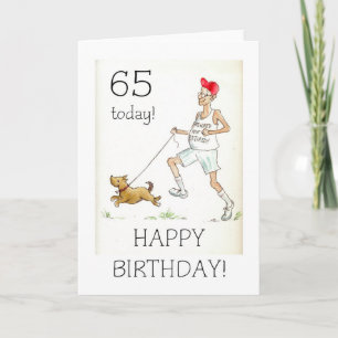 65th Birthday Card for a Retired Man Karte