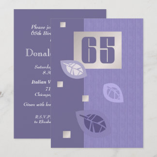65th Birthday Celebration Custom Einladung