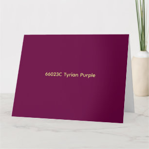 66023C Tyrisches Purpur Karte