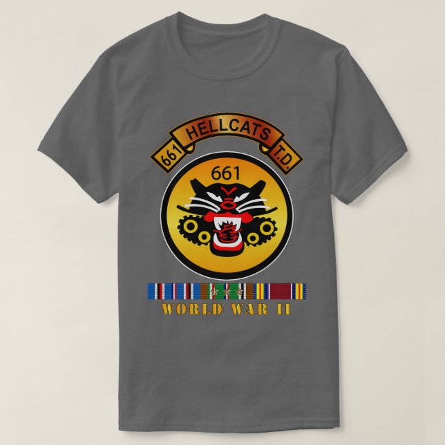661. Tank Destroyer Bn w Scroll EUR SVC WWII (Design vorne)