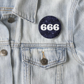 666 Angelnzahl Sterne Höhere Selbstausrichtung Button