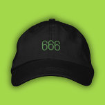 666 Engel Number Green Pop Girl Summer Vater Hat Bestickte Baseballkappe<br><div class="desc">Minimalistischer Chic 666 bestickter Papa Hut in grünem Text</div>