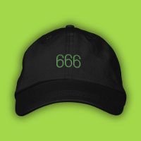 666 Engel Number Green Pop Girl Summer Vater Hat