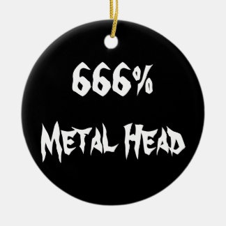 666%Kopf Keramikornament