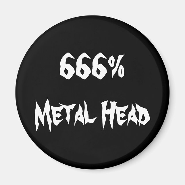 666%Kopf Magnet (Vorne)