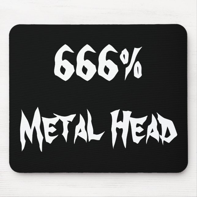 666%Kopf Mousepad (Vorne)