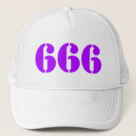 666 (lila) truckerkappe