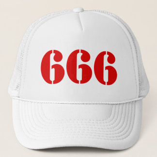 666 (rot) truckerkappe