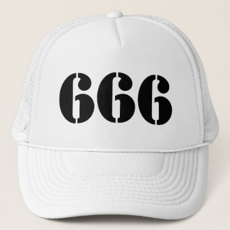 666 (schwarz) truckerkappe