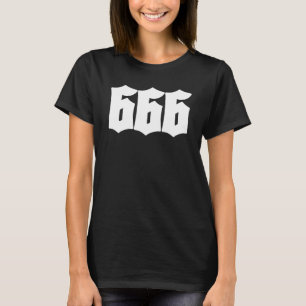 666 Sechs Sechs Okkulter Dunkler Kunstgrunge Gothi T-Shirt