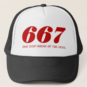 667 - One Step Ahead Of The Devil Truckerkappe
