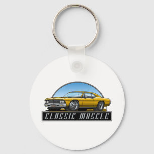 66_Chevelle_Gold Schlüsselanhänger