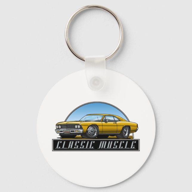 66_Chevelle_Gold Schlüsselanhänger (Vorderseite)
