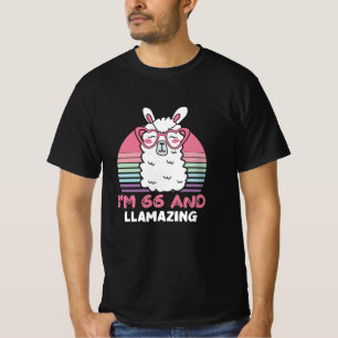 66. Geburtstag Llamazing Llama 66 Jahre alt Geburt T-Shirt