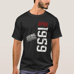 66. Geburtstag Mann Original April 1959 66 Jahre M T-Shirt