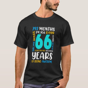 66. Geburtstag Männer Frauen Mama Vater Outfit 66 T-Shirt