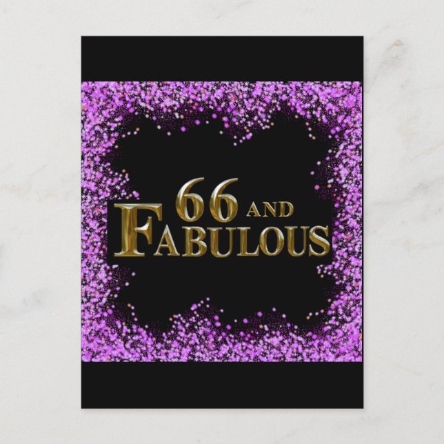 66. Geburtstag Postkarte (Vorderseite)