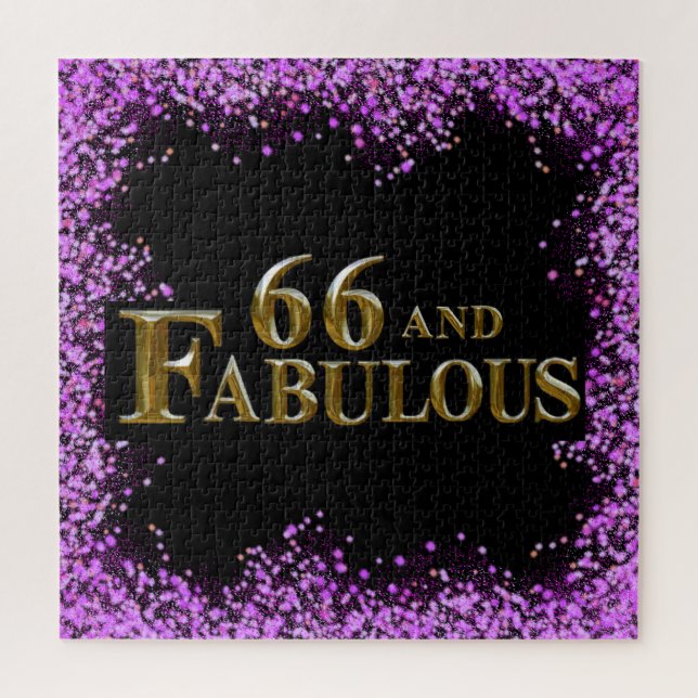 66. Geburtstag Puzzle (Vertikal)