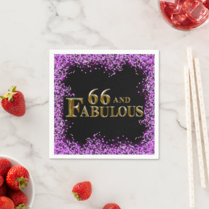 66. Geburtstag Serviette
