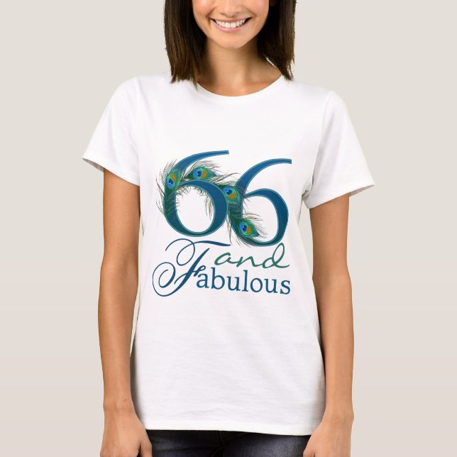 66. Geburtstags-Shirts T-Shirt (Vorderseite)