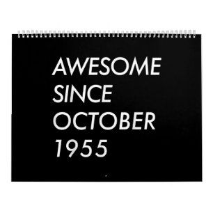 66. Geburtstagsgeschenk Großartig seit Oktober 1 Kalender