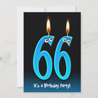 66. Geburtstagsparty Einladung
