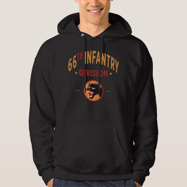66. Infanterieabteilung - Division Black Panther Hoodie (Vorderseite)