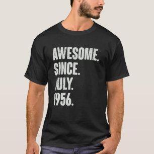 66 Jahre alt 66. Geburtstag Phantastisch seit Juli T-Shirt