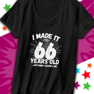 66 Jahre alt Sarcastic Meme Funny 66. Geburtstag T-Shirt