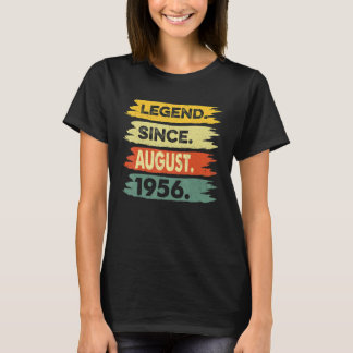 66 Jahre alte Legende seit August 1956 66. Geburts T-Shirt