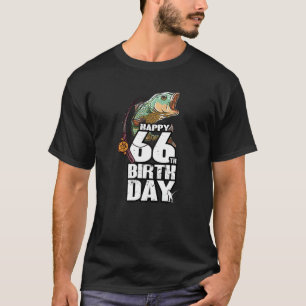 66 Jahre alter Angelköder Angler 66. Geburtstag T-Shirt