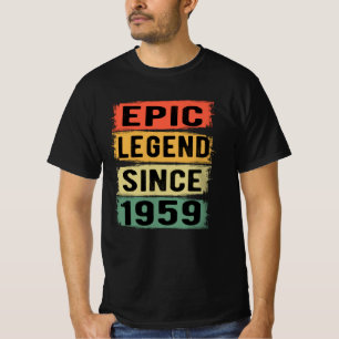 66 Jahre alter Tag 1959 Epische Legende 66. Geburt T-Shirt