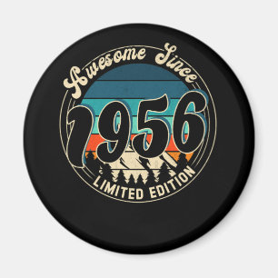 66 Jahre Vintag 66. Geburtstag 1956 Magnet