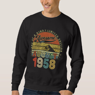 66-jährige Geburtstagsgeschenke für Männer August  Sweatshirt