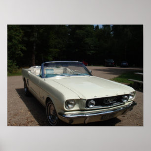 "66 Mustang Cabriolet Poster