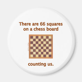 66 Schachplätze Magnet
