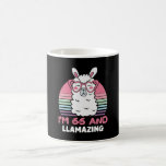 66th Birthday Llamazing Llama 66 Year Old Birthday Kaffeetasse<br><div class="desc">Retro Vintage Style Birthday Gift Design Perfect To Pair With Shorts,  Leggings Or Jeans For A Casual Yet Trendy Look. Humorous Funny Humor Birthday Gift Outfit For Family Member,  Loved One Or Yourself. Matches Loads Of Clothes. GET YOURS TODAY!</div>