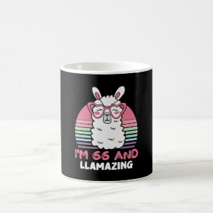 66th Birthday Llamazing Llama 66 Year Old Birthday Kaffeetasse