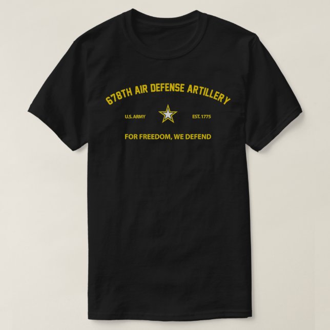 678. Luftwaffenartillerie-Brigade T-Shirt (Design vorne)