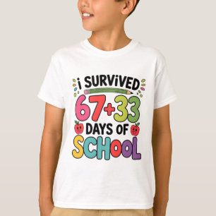 67+33 Schulmathe-Gleichung Lustig 100. Tag der Sch T-Shirt