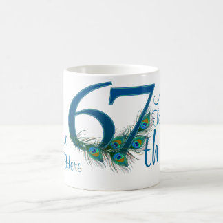 # 67 - 67. Hochzeitstag oder 67. Geburtstag Kaffeetasse