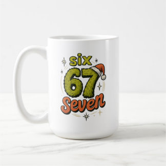 67, 6-7 Meme, 6 7 lustig, 67 Weihnachten Kaffeetasse