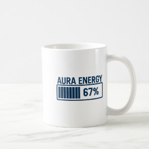 67 Aura bei Six Seven Lustiger Meme Gen Alpha Slan Kaffeetasse