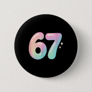 67 Aura Energy Alpha Slang Internet-Meme Button