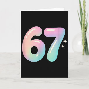 67 Aura Energy Alpha Slang Internet-Meme  Karte