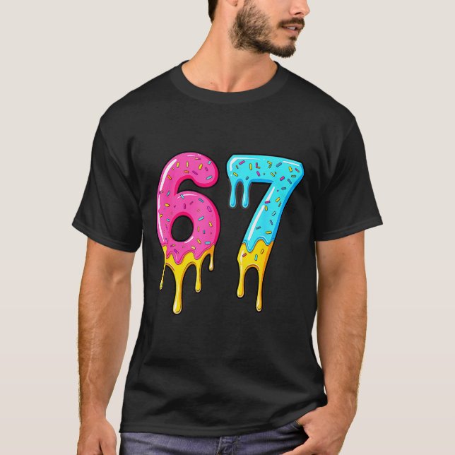 67 Baseball 101 Apparel Youth Drip Meme  T-Shirt (Vorderseite)