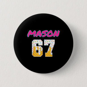 67 Baseball-Meme-Slang viraler Trend Button