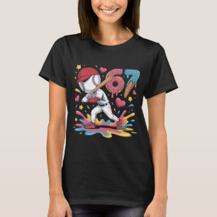 67 Baseball Meme Süße Drip Art Donut und Eiscreme T-Shirt