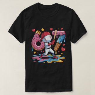 67 Baseball Meme Sweet Drip Art Donut and Ice Crea T-Shirt